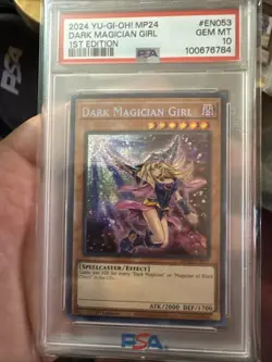 2024 YU-GI-OH! MP24-25TH ANV TIN: DUELING MIRRORS DARK MAGICIAN GIRL PSA 10 - Image 1