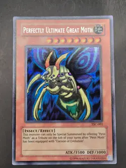 YUGIOH PERFECTLY ULTIMATE GREAT MOTH SECRET RARE NEAR MINT TSC-001 - Image 1