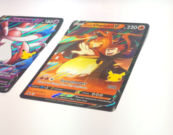 Pokemon TCG Jumbo Oversized Promo Card Set Lance's Charizard V & Dark Sylveon V - Image 3
