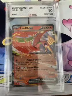 Pokemon TCG Ho-Oh EX Classic Holo Card 007/034 CLC AGS GRADED LEGENDARY 10 - Image 1