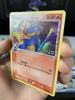 Pokemon Card Ex Delta Species Bagon 58/113 2005 Reverse Stamped Holo - Image 2