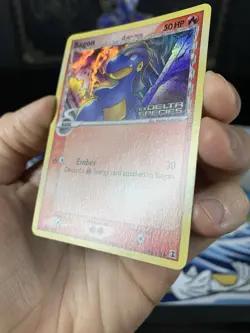 Pokemon Card Ex Delta Species Bagon 58/113 2005 Reverse Stamped Holo - Image 4