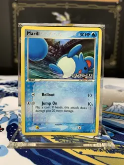 Pokemon Card Ex Delta Species Marill 76/113 2005 Reverse Stamped Holo - Image 1