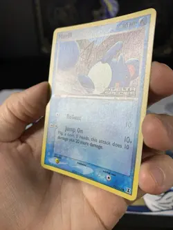 Pokemon Card Ex Delta Species Marill 76/113 2005 Reverse Stamped Holo - Image 3
