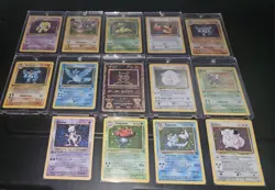 11 Holo Vintage Pokemon Cards + 2 Non Holo Ungraded MP WOTC 1999-2002 Rare - Image 1