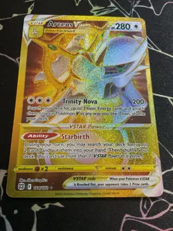 Pokemon TCG Brilliant Stars Arceus VSTAR Gold Card 184/172 NM - Image 1
