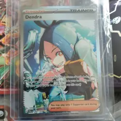 Pokemon Card Dendra 266/193 Paldea Evolved Special Illustration Rare Trainer NM - Image 1