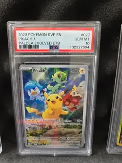 Pikachu Paldea Evolved ETB #027SVP2023 Black Star Promo Card PSA 10 Gem Mint - Image 1