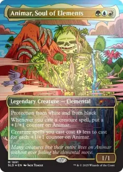 MTG English Animar, Soul of Elements (Rainbow Foil) NM Foil Secret Lair - Image 1