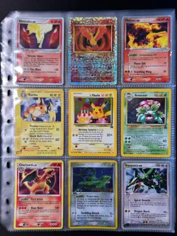 Lot of 90 ALL HOLO Vintage Pokemon Card Binder Collection - Image 2