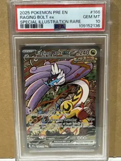 2025 Pokemon Raging Bolt ex Card Special Illustration Rare Gem Mint 10 - Image 1