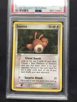Pokemon Cards: EX Team Rocket Returns Common: Sentret 75/109: PSA 10 - Image 2