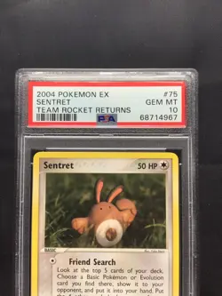 Pokemon Cards: EX Team Rocket Returns Common: Sentret 75/109: PSA 10 - Image 3