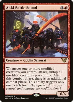 MTG Akki Battle Squad NEC Rare Normal #18 - Image 1