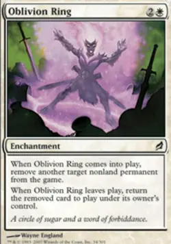 1x Oblivion Ring - Foil Moderate Play MTG Magic - Kid Icarus - - Image 1
