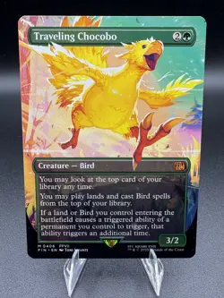 Traveling Chocobo (Borderless) FIN #406 Magic the Gathering - Final Fantasy - Image 1