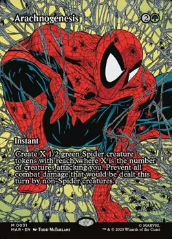 1x (31 MAR) Arachnogenesis - BORDERLESS SOURCE MATERIAL MTG Marvel's Spider-Man - Image 1