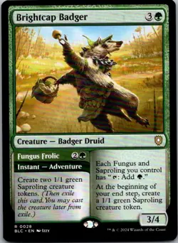 Brightcap Badger R Commander: Bloomburrow 28 NM NM-LP - Image 1