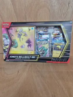 Pokemon Iono's Bellibolt EX Premium Collectors Box Full Art Promo and Boosters - Image 1