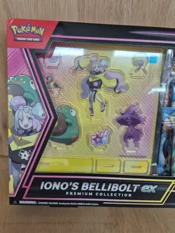 Pokemon Iono's Bellibolt EX Premium Collectors Box Full Art Promo and Boosters - Image 2
