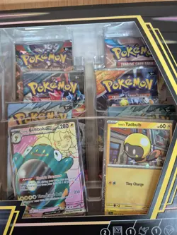 Pokemon Iono's Bellibolt EX Premium Collectors Box Full Art Promo and Boosters - Image 4