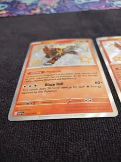 Pokemon TCG 2 Entei Scarlet Violet Paldean Fates Holo Baby Shiny Cards 112/091 - Image 5