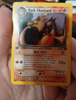 1st Edition Dark Charizard Team Rocket Holo 4/82 Pokemon TCG - LP - Image 1