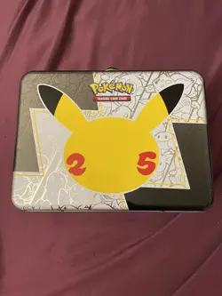 Pokemon Celebrations Collectors Chest Lunchbox 25th Anniversary no packs - Image 1