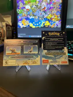 POKEMON SCARLET / VIOLET - SHINY MIRAIDON SHINY KORAIDON TWO Unscratched Codes ! - Image 1