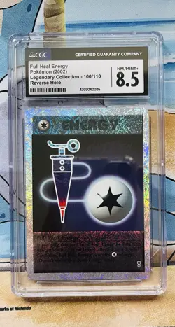 Pokemon TCG - CGC 8.5 Full Heal 100/110 Reverse Holo Legendary Collection PSA - Image 1