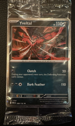 Pokemon TCG Yveltal 88/132 Mega Evolutions GAMESTOP STAMPED Promo SEALED - Image 1