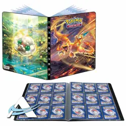 POKEMON ULTRA PRO ALBUM SWSH9 Charizard Whimsicott Portfolio 252 Carte 9 Tasche - Image 1