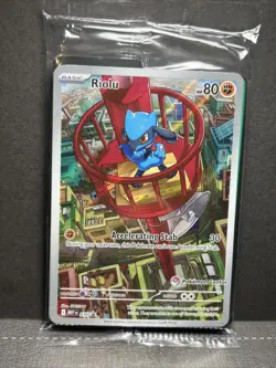 Riolu Mega Evolutions 010 Black Star Promo Pokemon Center Stamped Sealed - Image 1