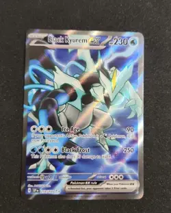 Black Kyurem ex 218/191 Ultra Rare Holo Pokemon 2024 Surging Sparks NM - Image 1