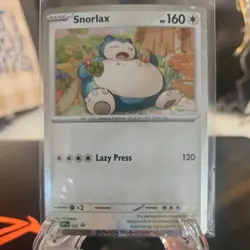 Snorlax Pokemon Scarlet & Violet SVP 122 Cosmos Holo Black Star Promo NM - Image 1