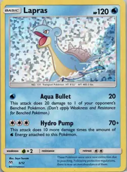 Pokemon TCG Lapras 5 McDonald's Collection 2019 Holofoil D - Image 1