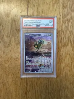 Teal Mask Ogerpon 123 PSA 9 Twilight Masquerade Pokemon Center ETB+ [STAMPED] - Image 1