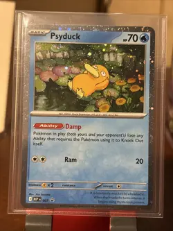🌀Pokemon TCG Psyduck MEP 007 Mega Evolution Blister Promo HUGE SWIRL 🌀🌀 - Image 1
