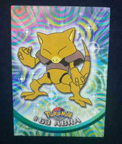 Pokemon TCG Topps Non Holo Blue Label Abra #63 (LP) - Image 1