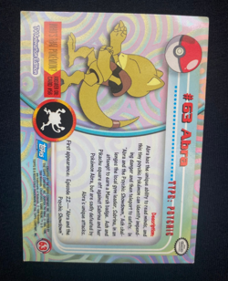 Pokemon TCG Topps Non Holo Blue Label Abra #63 (LP) - Image 2