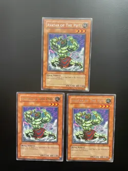 Yugioh Avatar of the Pot AST-016 Unlimited Edition Rare MP/HP X3 - Image 1