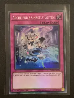 Archfiend's Ghastly Glitch | TAMA-EN026 | Super Rare | 1st Edition | YuGiOh TCG - Image 1