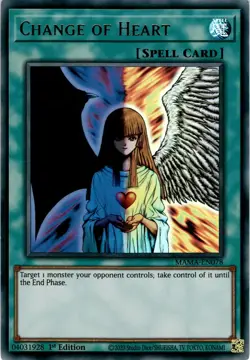 Change of Heart - MAMA-EN078 - Ultra Rare - 1st Edition Yugioh - Image 1