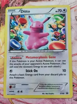 Pokemon TCG Ditto XY40 Black Star Promo Holo Card - Image 1