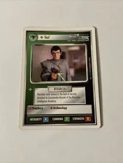 Star Trek CCG Personnel Romulan Taul Card - Image 1