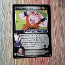 Black Turning Kick - Dragon Ball Z DBZ CCG Score Card #70 - Image 1
