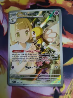 Lillie's Ribombee 164/159 Journey Together Pokemon Card - Free Shipping! - Image 1