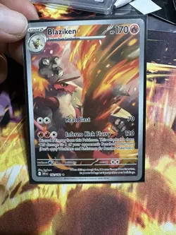 Pokemon TCG Blaziken Illustration Rare Card 192/182 Destined Rivals Series - Image 1