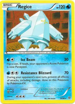 POKEMON CARD REGICE 24/98 NO 378 ICEBERG POKEMON TCG CCG - Image 1
