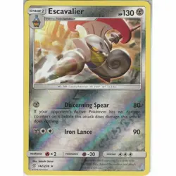 POKEMON CARD REVERSE HOLO ESCAVALIER 142/236 NO 589 CAVALRY POKEMON TCG CCG - Image 1